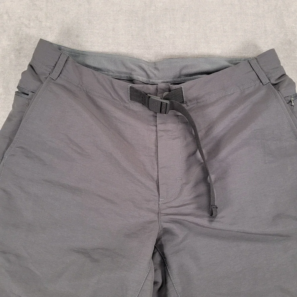 The North Face‎ Hybrid Hiking Shorts Quick Dry Activewear Belted Gray